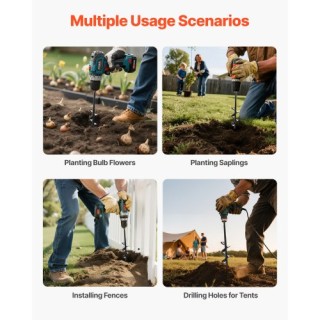 VEVOR Σπειροειδής Γεωτρύπανος 1.57 x 8.67 ιν. για Φύτευση και Τρύπη... VEVOR Σπειροειδής Γεωτρύπανος 1.57 x 8.67 ιν. για Φύτευση και Τρύπη...