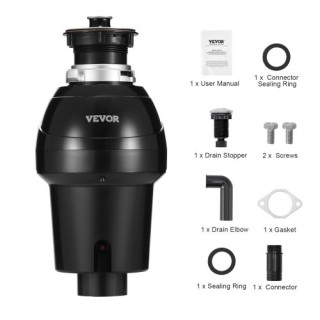 VEVOR  Απορριμματοφάγος 1 HP 3960 RPM EZ Connect  GDLJCLQ1HPZLCUQZ7V2