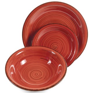 Galileo Σετ πιάτα 9 τεμαχίων σε χειροποίητο stoneware για 3 θέσεις ...