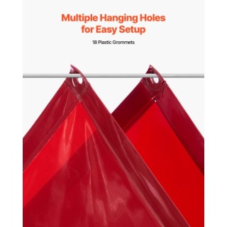 VEVOR 2 Τεμ Κουρτίνες Συγκόλλησης 1.74 x 2.34μ, Ανθεκτικές στη Φλόγ... VEVOR 2 Τεμ Κουρτίνες Συγκόλλησης 1.74 x 2.34μ, Ανθεκτικές στη Φλόγ...