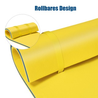 Costway Πλωτό Στρώμα Αφρού XPE 220 x 90 x 4 cm Κίτρινο+Μπλε OP70098YE