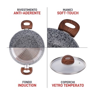 Galileo Σετ Μαγειρικών Σκευών 10 τεμαχίων με αντικολλητική κεραμική...
