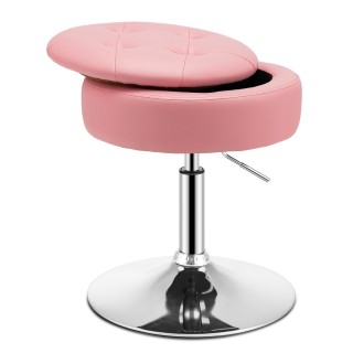 Costway Πολυλειτουργικό Σκαμπό Μακιγιάζ με Ρυθμιζόμενο Ύψος και Απ... Costway Πολυλειτουργικό Σκαμπό Μακιγιάζ με Ρυθμιζόμενο Ύψος και Απ...