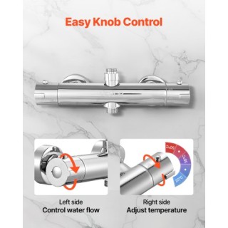 VEVOR Θερμοστατικός Μίκτης Ντους 38℃ YXFSKDSHWWKFZJJ4D001V0