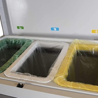 STAKMANN Κάδος Ανακύκλωσης με 3 Χώρους 65 x 38 x 103,5 εκ. Γκρι Χρώ...