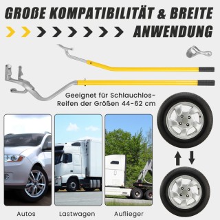 Costway Σετ Αλλαγής Ελαστικών 3 Τεμαχίων με Ανθεκτική Κατασκευή κα... Costway Σετ Αλλαγής Ελαστικών 3 Τεμαχίων με Ανθεκτική Κατασκευή κα...