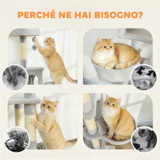 PawHut Δέντρο Γρατσουνίσματος για Γάτες με Σκάλα, 2 Αιώρες, 3 Θέσει... PawHut Δέντρο Γρατσουνίσματος για Γάτες με Σκάλα, 2 Αιώρες, 3 Θέσει...