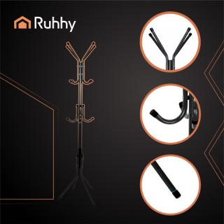 Ruhhy Μεταλλικός Καλόγερος 170 εκ Ύψους , Μαύρος 26362 Ruhhy Μεταλλικός Καλόγερος 170 εκ Ύψους , Μαύρος 26362