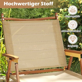 Costway Σετ 2 Πτυσσόμενες Καρέκλες Camping με Αλουμινένιο Σκελετό, ...