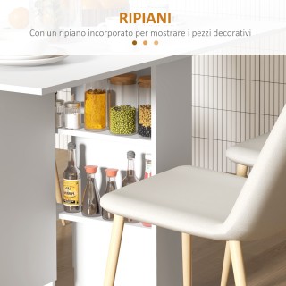 HOMCOM Πτυσσόμενο Τραπέζι Εξοικονόμησης Χώρου με 2 Πτυσσόμενα Φύλλ... HOMCOM Πτυσσόμενο Τραπέζι Εξοικονόμησης Χώρου με 2 Πτυσσόμενα Φύλλ...