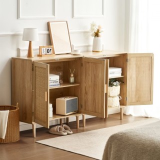 VEVOR Σετ 2 Ρατάν Ντουλάπια με 4 Μαγνητικές Πόρτες & Ρυθμιζόμενα Ρ... VEVOR Σετ 2 Ρατάν Ντουλάπια με 4 Μαγνητικές Πόρτες & Ρυθμιζόμενα Ρ...