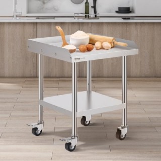 Τραπέζι Εργασίας Ανοξείδωτο VEVOR 24x24 με Ρόδες  CFBXGGZTDJLSLBJRWV0