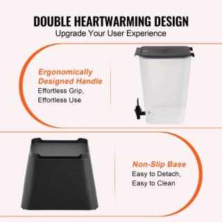 VEVOR Πλαστικό Δοχείο Ροφημάτων 19L με Βρυσάκι Χωρίς Σταξίματα, Μαύ... VEVOR Πλαστικό Δοχείο Ροφημάτων 19L με Βρυσάκι Χωρίς Σταξίματα, Μαύ...