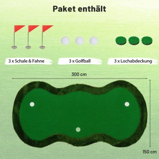 Costway Επαγγελματικό Σετ Εξάσκησης Γκολφ με Τρεις Οπές και Μπάλες ... Costway Επαγγελματικό Σετ Εξάσκησης Γκολφ με Τρεις Οπές και Μπάλες ...