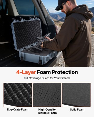 VEVOR Αδιάβροχη & Αδιάβροχη Θήκη Όπλου με Σφουγγάρι 933x356mm με Τρ... VEVOR Αδιάβροχη & Αδιάβροχη Θήκη Όπλου με Σφουγγάρι 933x356mm με Τρ...