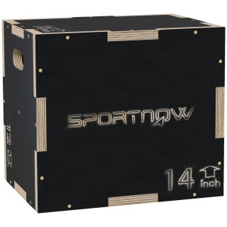 SPORTNOW Πυραμίδα Άλματος Πλιόμετρικη 3 Υψών, 41-36-31cm, Μαύρο A93...