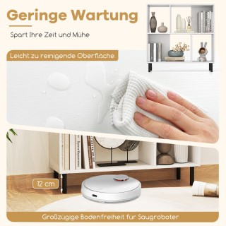 Ραφιέρα 4 Θέσεων με Μεταλλικά Πόδια - Λευκό 90 x 30 x 90cm JV12171... Ραφιέρα 4 Θέσεων με Μεταλλικά Πόδια - Λευκό 90 x 30 x 90cm JV12171...