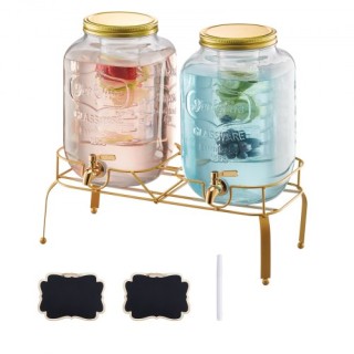 VEVOR Διανομέας Ποτών 8L Γυάλινος με Βάση 2 Τεμάχια για Πάρτι YLFPQ... VEVOR Διανομέας Ποτών 8L Γυάλινος με Βάση 2 Τεμάχια για Πάρτι YLFPQ...