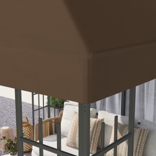 Outsunny Κάλυμμα για Κιόσκι Κήπου 3x3 μ από Ύφασμα Oxford 600D με ... Outsunny Κάλυμμα για Κιόσκι Κήπου 3x3 μ από Ύφασμα Oxford 600D με ...