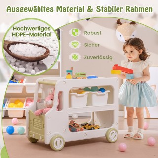 Costway Παιδική Ραφιέρα σε Σχήμα Αυτοκινήτου με 2 Κουτιά Αποθήκευση... Costway Παιδική Ραφιέρα σε Σχήμα Αυτοκινήτου με 2 Κουτιά Αποθήκευση...