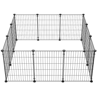 BAKAJI Περίφραξη Μικρών Ζώων Προσαρμόσιμη Μεταλλική Περίφραξη για Χ... BAKAJI Περίφραξη Μικρών Ζώων Προσαρμόσιμη Μεταλλική Περίφραξη για Χ...