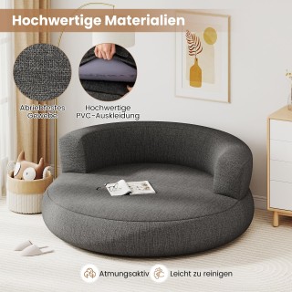 Costway Καναπές Φουσκωτός Lounger με Αποσπώμενο Κάλυμμα, Ευρύχωρη Ε...