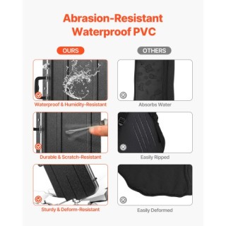 VEVOR Ηλεκτρική Κιθάρα Σκληρή Θήκη 105εκ με Κλειδαριά και Κλειδιά γ...