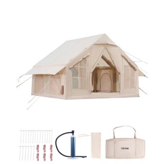VEVOR Φουσκωτή Σκηνή Glamping 4-6 Ατόμων με Αντλία Εύκολη Στήσιμο K... VEVOR Φουσκωτή Σκηνή Glamping 4-6 Ατόμων με Αντλία Εύκολη Στήσιμο K...