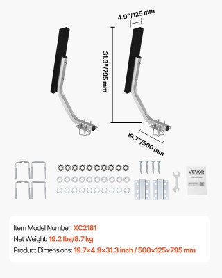 VEVOR Ρυθμιζόμενοι Οδηγοί Τρέιλερ 30mm, 2 Τεμάχια, Χάλυβας Υψηλής Σ... VEVOR Ρυθμιζόμενοι Οδηγοί Τρέιλερ 30mm, 2 Τεμάχια, Χάλυβας Υψηλής Σ...