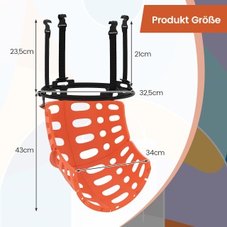 Costway Περιστρεφόμενος Αναπήδησης Μπάσκετ με 4 Εργαλεία Χωρίς Γάντ...