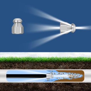 BAKAJI Σωλήνας Καθαρισμού Υψηλής Πίεσης 15 Μέτρων με Τσάντα για Πλυ...