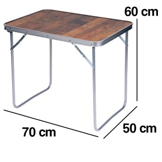 BAKAJI Πτυσσόμενο Τραπέζι Πικνίκ Εξωτερικού Χώρου Εφέ Ξύλου 70x50x6... BAKAJI Πτυσσόμενο Τραπέζι Πικνίκ Εξωτερικού Χώρου Εφέ Ξύλου 70x50x6...