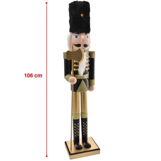 BAKAJI  Ξύλινος Χριστουγεννιάτικος Καρυοθραύστης Ύψους 106 εκ. Χρισ...