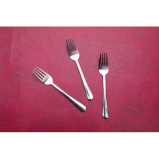 Galileo Σετ 4 Γυαλιστερές Ανοξείδωτες Ασημένιες Πιρουνάκια Γλυκού 5...