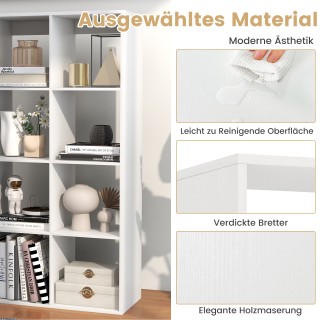 Costway Ράφι Κυβικών Μοντέρνο με 8 Κυβικά, Προστατευτική Πίσω Πλάτη... Costway Ράφι Κυβικών Μοντέρνο με 8 Κυβικά, Προστατευτική Πίσω Πλάτη...