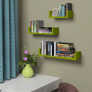 BAKAJI Σετ 3 Μοντέρνα Ράφια Τοίχου Σχεδιασμού με Άκρα Ράφι Ξύλο Πρ... BAKAJI Σετ 3 Μοντέρνα Ράφια Τοίχου Σχεδιασμού με Άκρα Ράφι Ξύλο Πρ...