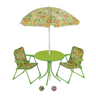 Galileo Σετ κήπου Bimbo τραπεζάκι με ομπρέλα και δύο καρέκλες με σκ...