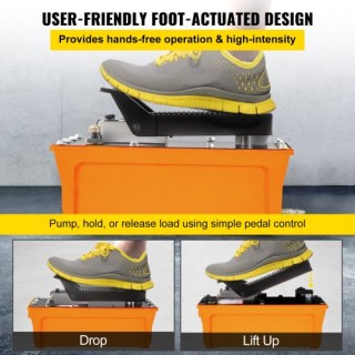 VEVOR Υδραυλική Αντλία 10000 PSI με Ποδόπληκτρο και Σωλήνα  QDJTYYB...