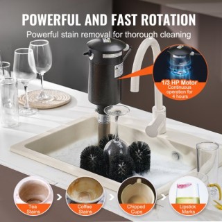 VEVOR Πλυντήριο Ποτηριών 5 Βουρτσών για Ποτήρια Κρασιού 1200 Ποτήρ... VEVOR Πλυντήριο Ποτηριών 5 Βουρτσών για Ποτήρια Κρασιού 1200 Ποτήρ...