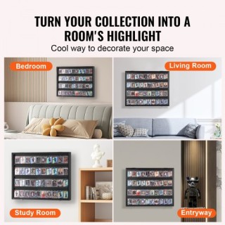 VEVOR  Θήκη Εμφάνισης 36 Αθλητικών Καρτών με UV Προστασία και Κλείδ...