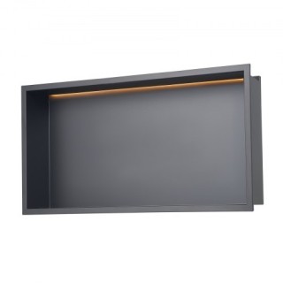 VEVOR Εσοχή Ντους 33x63.5x10.2 cm με LED από Ανοξείδωτο Ατσάλι BXGL...