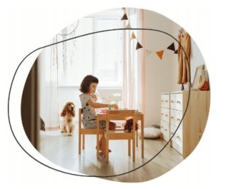 Atmosphera Παιδική καρέκλα, λευκή με γκρι αστέρια 127153D Atmosphera Παιδική καρέκλα, λευκή με γκρι αστέρια 127153D