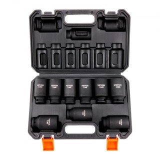 VEVOR  Σετ Καρυδάκια 1/2, 9 Τεμ., Βαθιά, Μετρικά 29-38mm, 6 Σημεία,...