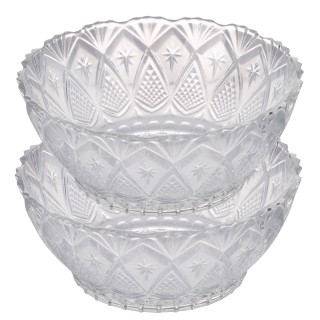 Galileo Σετ 2 Μπολ από Γυαλί με Ανάγλυφο Σχέδιο 125 cm Sfiziose Sib... Galileo Σετ 2 Μπολ από Γυαλί με Ανάγλυφο Σχέδιο 125 cm Sfiziose Sib...