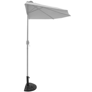 BAKAJI Βάση για Ομπρέλα Κήπου Στήριξη Κονταριού 38/48mm Αντι-Ανατρο...