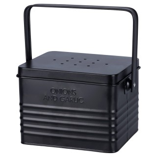 Villa DEste  Σετ 2 δοχεία πατάτες κρεμμύδια και σκόρδο από γαλβανισ...