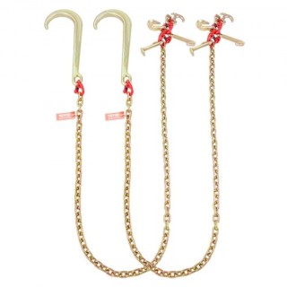 Αλυσίδα Ρυμούλκησης VEVOR 2τμχ 5/16x6 G80 με Γάντζους J & RTJ  RTJG...