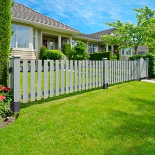 VEVOR Άγκιστρα Στύλων Φράχτη, 8τμχ 24x4x4, Μεταλλικά Μαύρα για Ταχυ...