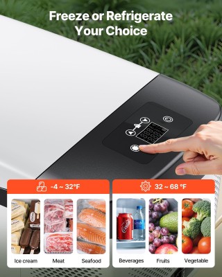 VEVOR Φορητό Ψυγείο Αυτοκινήτου με Συμπιεστή και Έλεγχο μέσω Εφαρμο...
