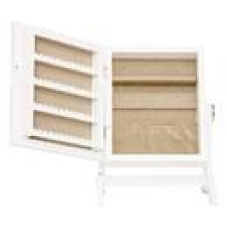 Atmosphera Κοσμηματοθήκη με Καθρέπτη 29x15x22 cm Λευκή 211546-White